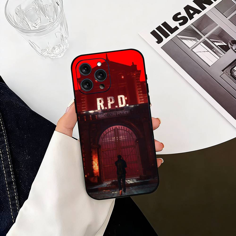Resident Evil GAME  Phone Case For iPhone 17, 16,15,14,13,12,11 Plus,Pro Max, Others Soft Black Cover iPhone12
