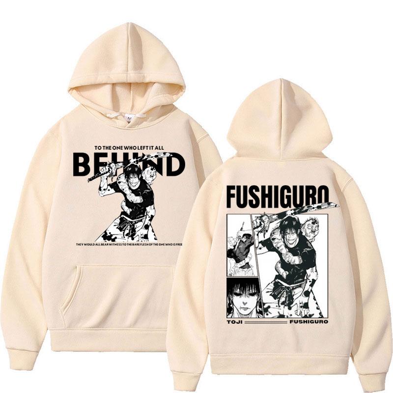 Anime Jujutsu Kaisen Fushiguro Toji Retro Mikiny Pánské Harajuku Vintage Manga Dlouhý Rukáv Fleece Volné Módní Ležérní Tepláková souprava
