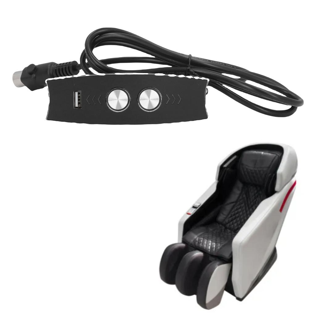 Contrôleur de Fauteuil Inclinable Électrique Chargement USB Rétroéclairage LED 5 Broches Commande Manuelle pour Canapé Électrique pour Fauteuil Électrique à Relève-Personne