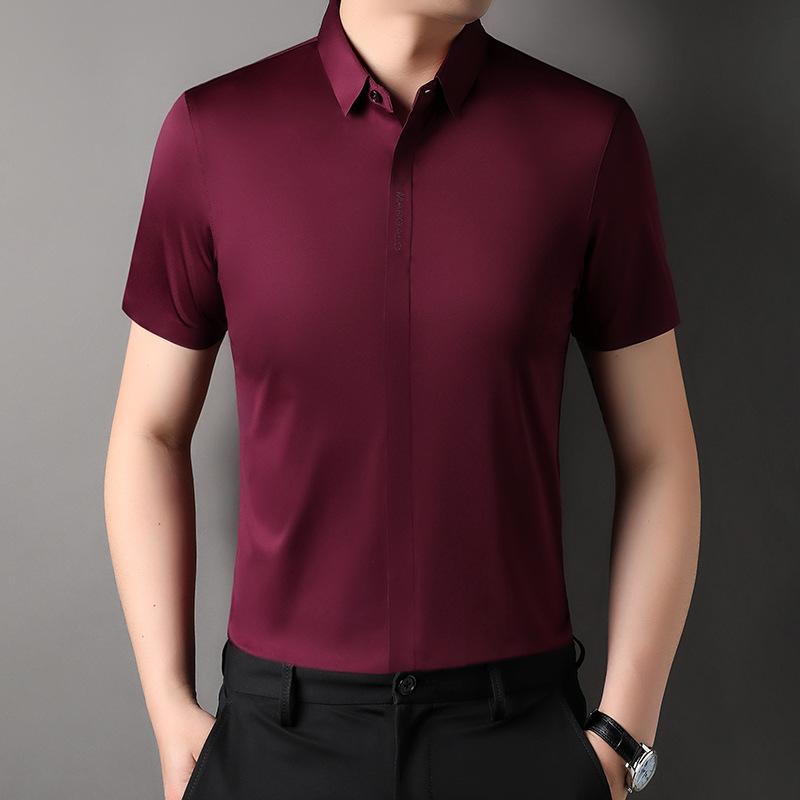 Ice Short Sleeve Shirt Men s Summer Minimalist Casual Versatile M