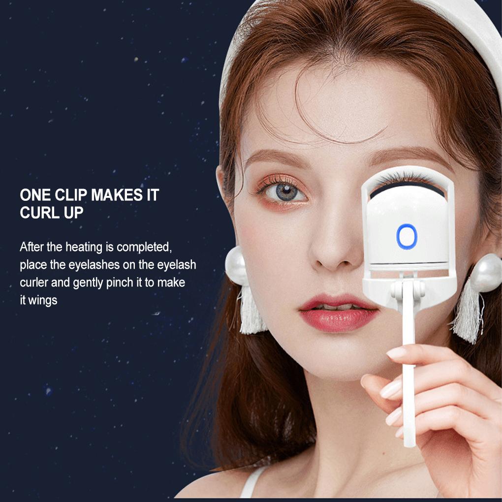 Fast Heating And Long-lasting Curling Electric Eyelash Clip Rechargeable Heated Eyelash Curler