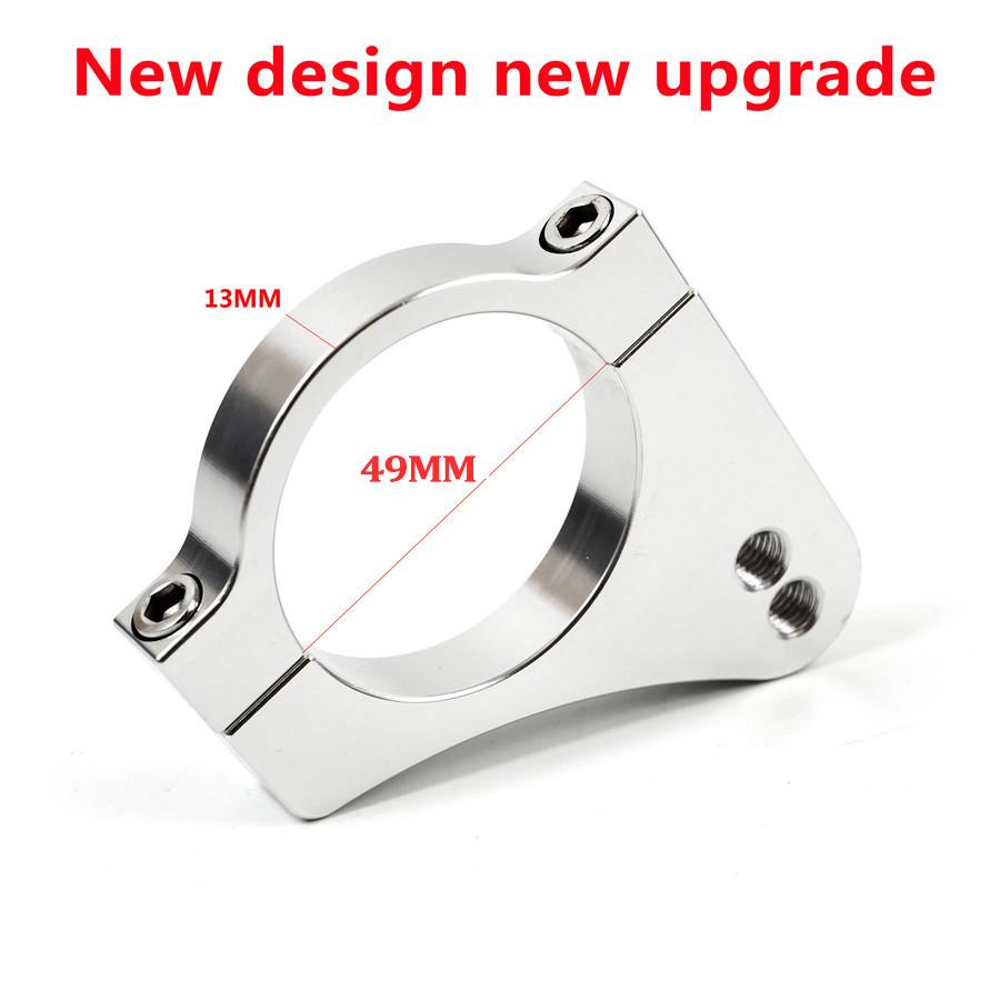 Motorcycle Aluminium Steering Damper Stabilizer Bracket For 49mm Fork Clamp Tube