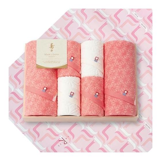 Kaiki Family Celebration Kaiki Celebration Exclusive Suzu~Juju~ Bath/face towel set (in wooden box) Return message card with paper bag