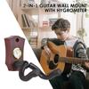 2-in-1 Guitar Wall Mount with Hygrometer Humidity Meter Guitar Wall Hanger Stringed Instrument