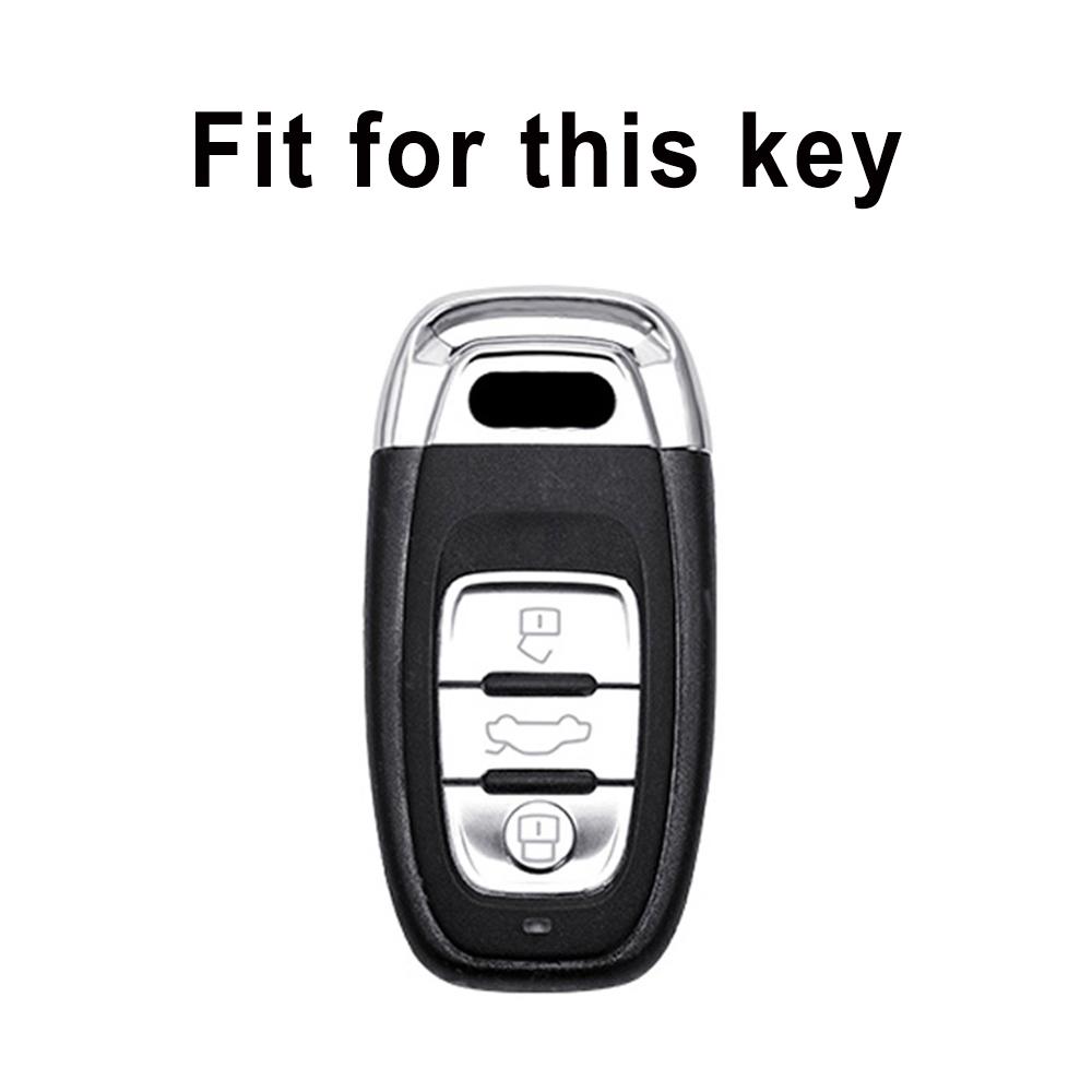 Auto TPU Leder Autoschlüssel Etui Hülle Abdeckung Schlüsselanhänger Halter Für A1 A3 8V A4 B8 B9 A5 A6 C7 A7 A8 Q3 Q5 Q7 S4 S6 S7 S8 R8 TT Zubehör