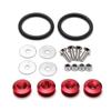 Aluminum Quick Release Fasteners are ideal for front bumpers Rear bumpers and Trunk Hatch lids without logo BX100224