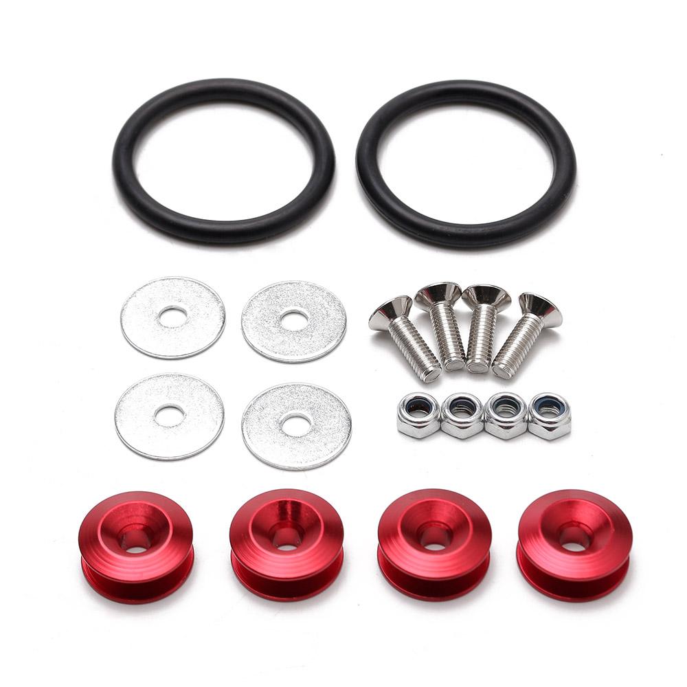 Aluminum Quick Release Fasteners are ideal for front bumpers Rear bumpers and Trunk Hatch lids without logo BX100224
