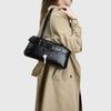 Vintage Style Genuine Leather Women's Baguette Shoulder Bag – Chic & Versatile