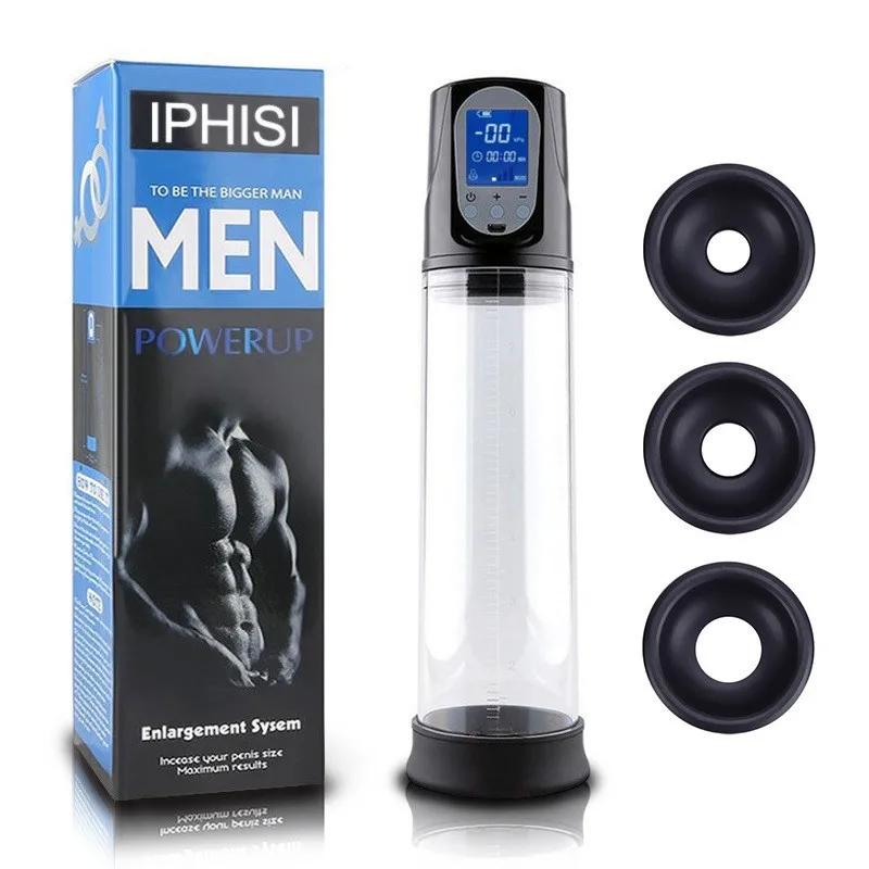 Electric Penis Pump Automatic Sucking Pump Real Penis Trainer for Man Big Cock Extender Penis Enlargement Sex Tool Adult Toys 18