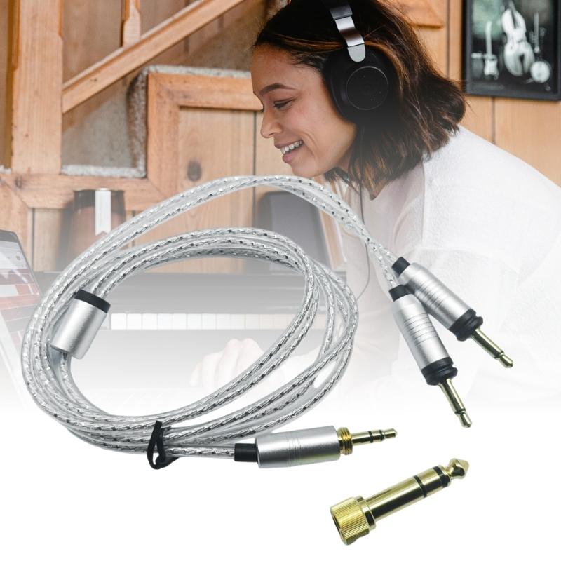 Headphone Replacement Cord with Reinforced PVC Construction Clear Signal Transmission for Studio Equipment