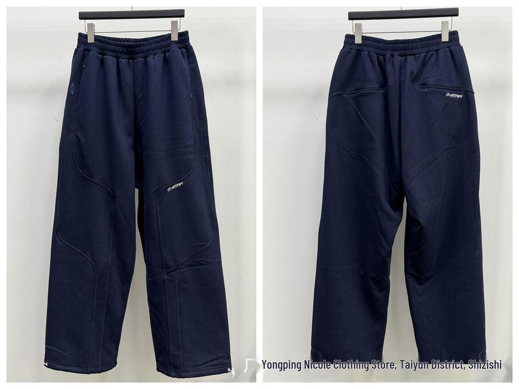 Mertra Color-Block Tracksuit: Hooded Sweatshirt & Loose Sports Pants Set