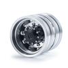 TRZX 1/14 Tamiya Tractor Trailer RC Car Aluminum Rear Wheel Hub Rim Upgrade Parts (4 Pieces)