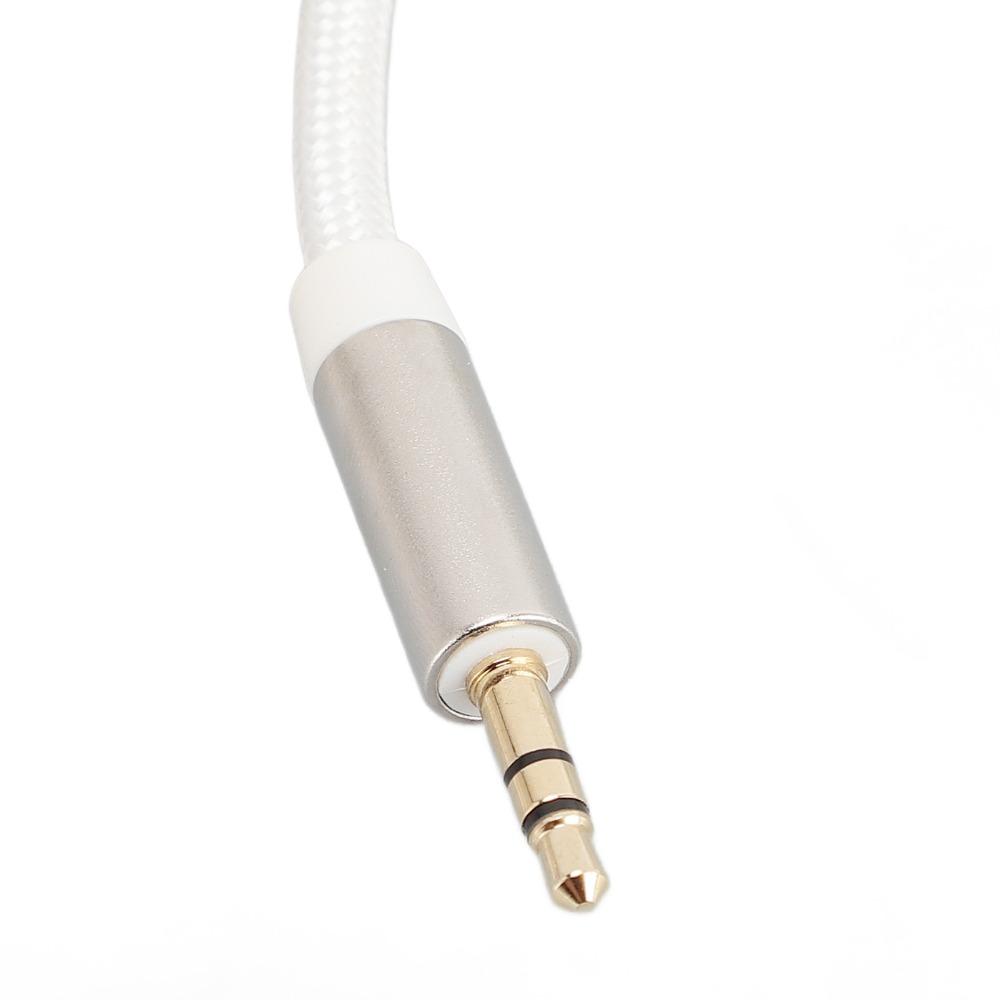 20cm/7.87in Headphone Splitter 3.5mm 1 Male to 2 Female Dual Output Aux Cord for PC
