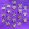 Bolsa de almacenamiento de monedas de recuerdo, 50 Uds., transparente, impermeable, a prueba de polvo, PVC, semicírculo, solapa, colección, medalla, soporte de joyería, funda protectora
