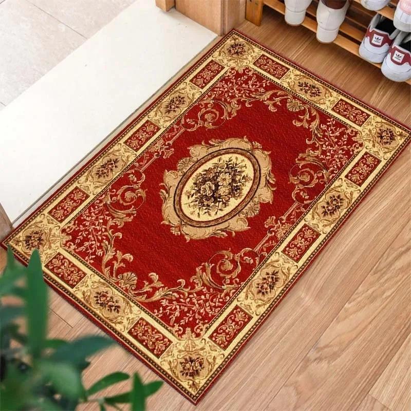 Vintage Royal Door Mat Decorative Rug for Home Entrance Living Room Bathroom Anti-Slip Suitable for Various Scenes