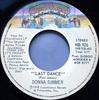 7inch Record DONNA SUMMER - Last Dance NB926 CASABLANCA 1978 Canada Dance & Electronica Used