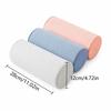 Memory Foam Lumbar Roll Pillow Stripe Cover Cylinder Shape Memory Foam Pillow Fabric Cover Adjustable Strap Office Chair Pillow