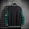 Men's Plus Size Trendy Loose Baseball Jacket - Spring/Autumn Hong Kong Style, Scruffy Cool Casual Outerwear for Couples