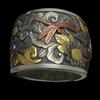 Ofertas Fashion Hot Sale Trendy Metal Zinc Alloy Cute Little Dragonfly Flying Around The Flower Sea Wide Face Animal Plant Ring