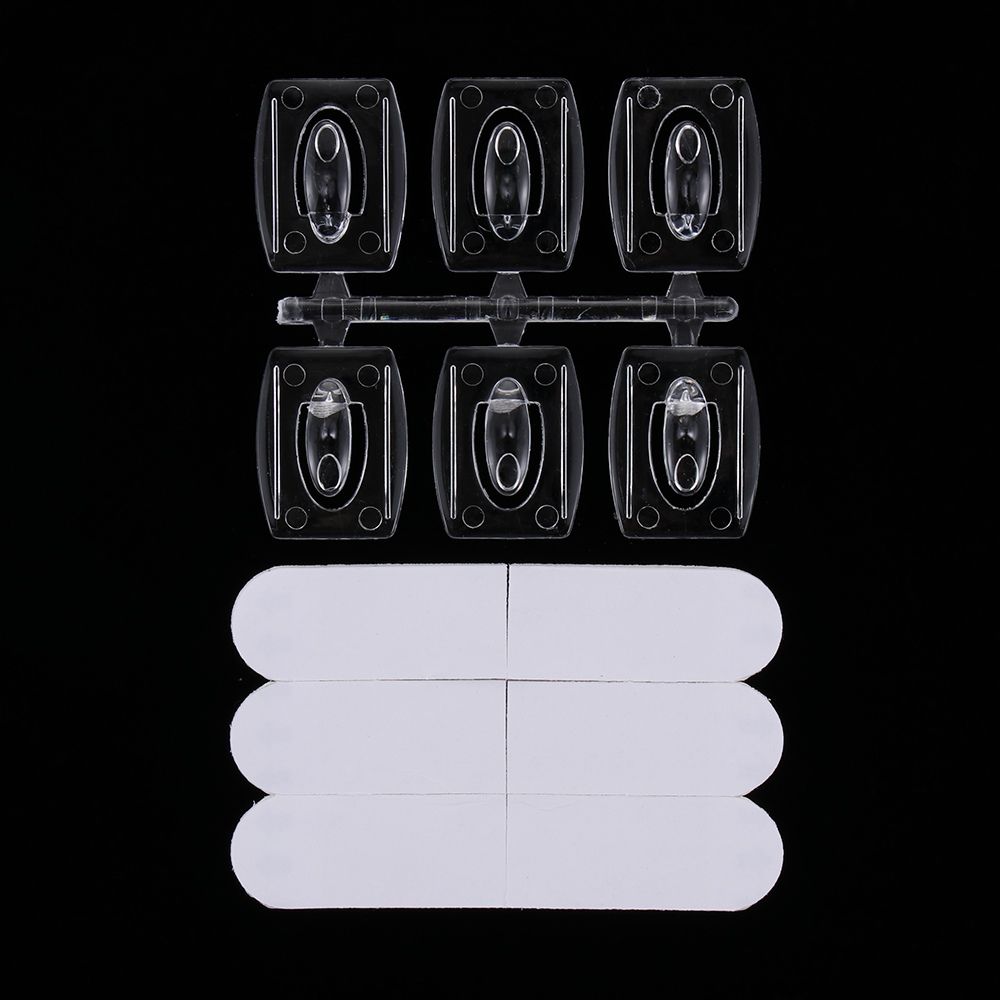 Poster Transparent No Drill Removable Seamless Adhesive Hooks Storage Hanger Photo Frame Hook