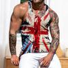 Men Summer Vest Sleeveless Slim Fit Hip Hop Colorful Tie-dye Leopard Print Soft Stretchy O Neck Casual Fitness Gym Men Tank Top