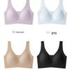 2026 Jelly Support X-Shaped Seamless Lifting Bra with Fixed Cups and Breathable Back Wrap