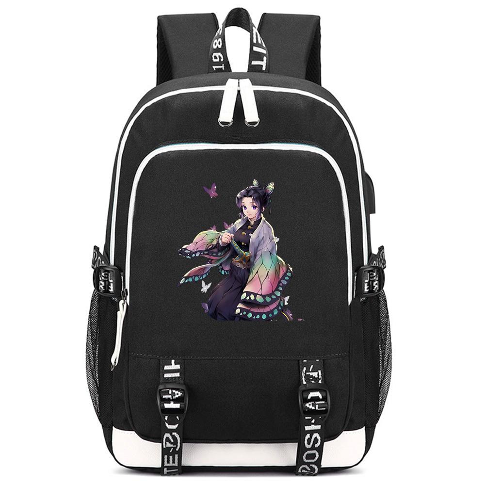 Süßer Cartoon Dämonentöter Aufdruck Rucksack Große Kapazität Schultasche Student Schultasche Outdoor Laptop Reisetasche Geschenk