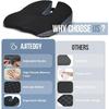 Memory Foam Car Wedge Seat Cushion for Driving, Height Booster & Posture Support, 4D Mesh Seat Pad with Adjustable Straps