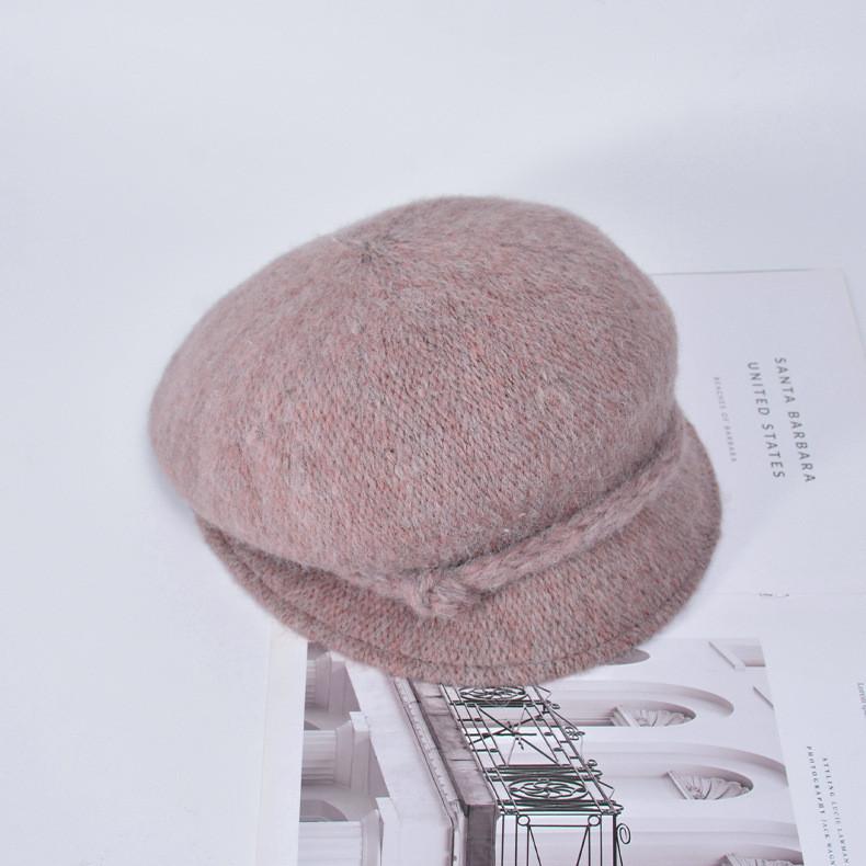 Vintage Inspired Beret With Short Brim For Stylish Office And Casual Wear