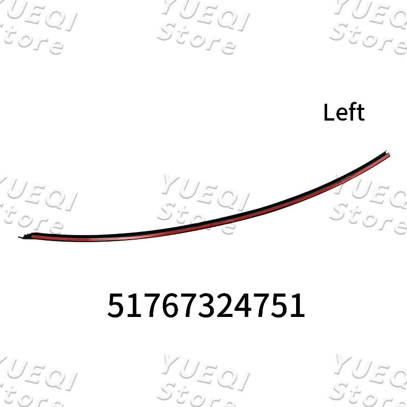 51767324751 51767324752 Car Rear Door B-pillar Left/Right Sealing Strip Waterproof Strip Parts For BMW X5 F15 X5M X6 F16 X6M F86