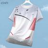 Sportliches Freizeit-Jersey für Herren, Dry-Fit-Shirt, für Outdoor-Laufen, Radfahren, Kurzarm, Atmungsaktiv, Fitnessstudio-Kleidung, Rundhals-T-Shirt