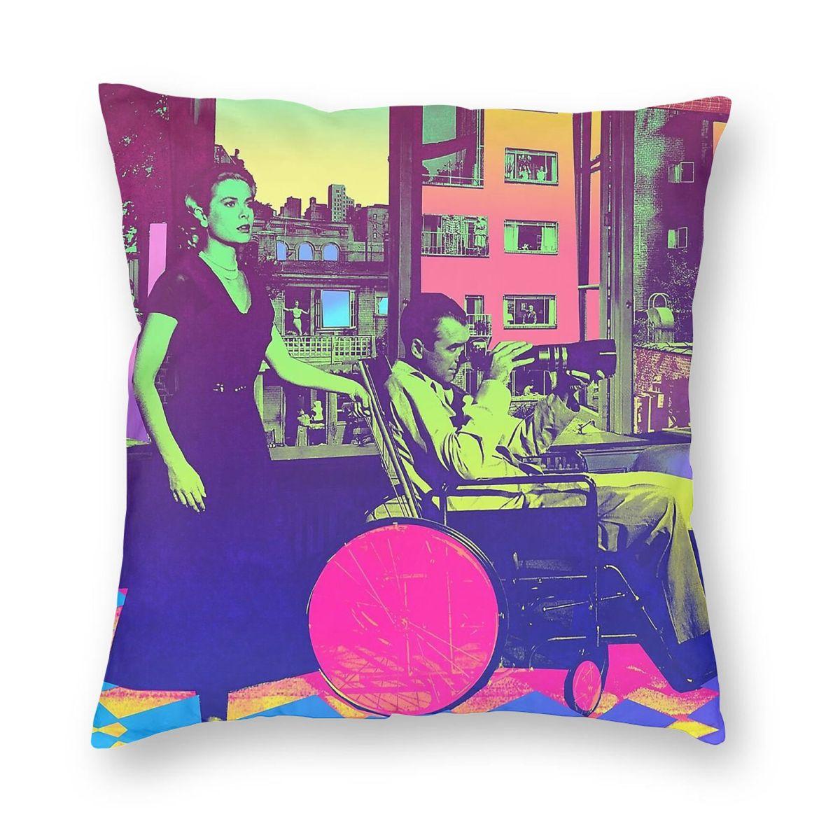 Rear Window James Stewart Grace Kelly Square Pillowcase Polyester Linen Velvet Printed Zip Throw Pillow Case Home Cushion Cover 30x30cm
