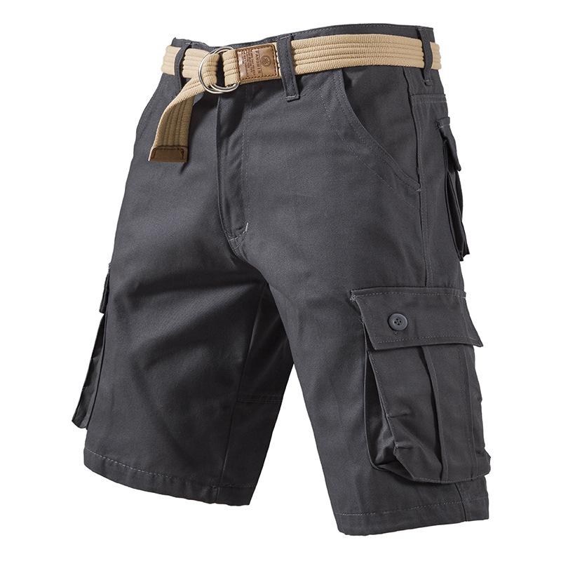 Herren Sommer Plus Locker Lässige Shorts mit Mehreren Taschen und Arbeitskleidung, Cropped Hosen