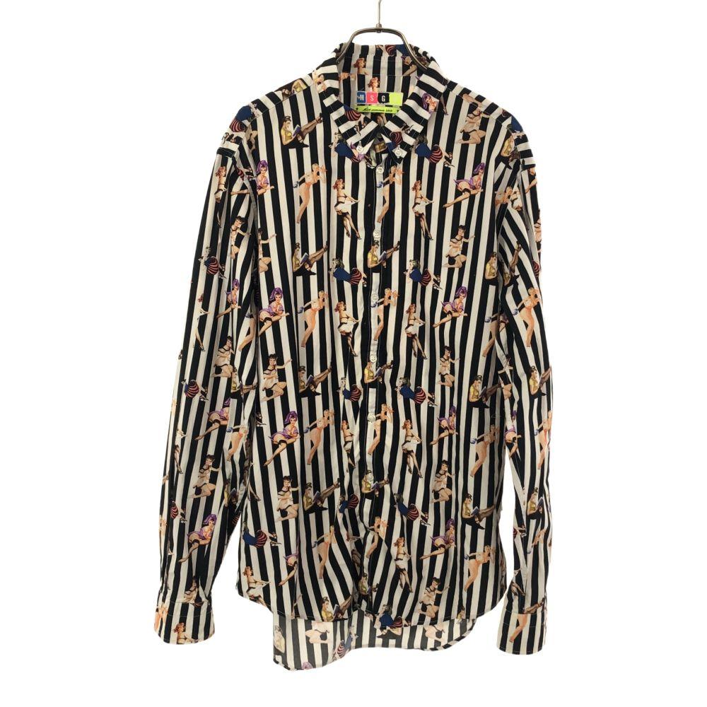 MSGM stripe Long sleeve Button down shirt 41 Men's Used
