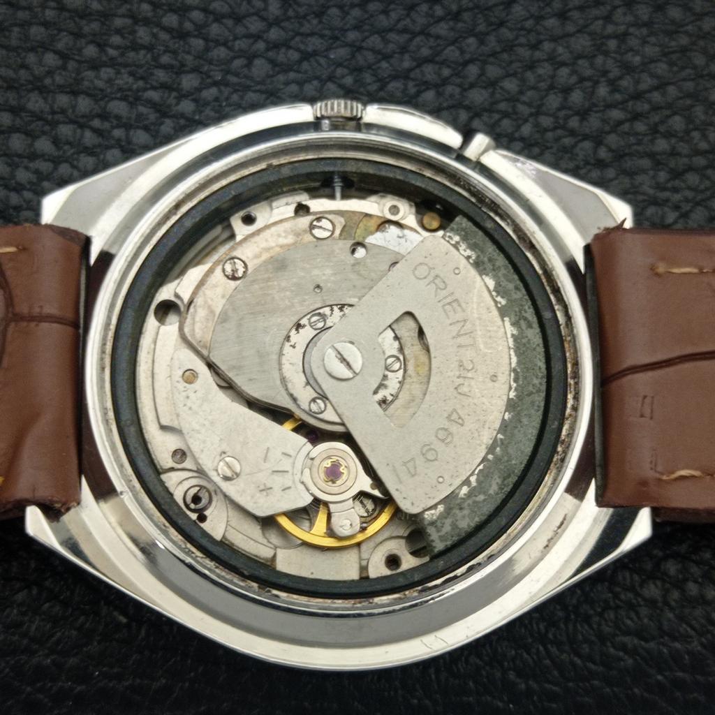 VINTAGE ORIENT CRYSTAL AUTOMATIC JAPAN 46941 MENS ORIGINAL DIAL WATCH a703387-1 R213b-a703387