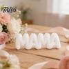 3D-gedruckte MAMA-Buchstaben-Vase, Kreativer Blumenhalter zum Muttertag mit mehreren Einstecklöchern, Minimalistische weiße Schreibtischdekoration für Schlafzimmer Esstisch