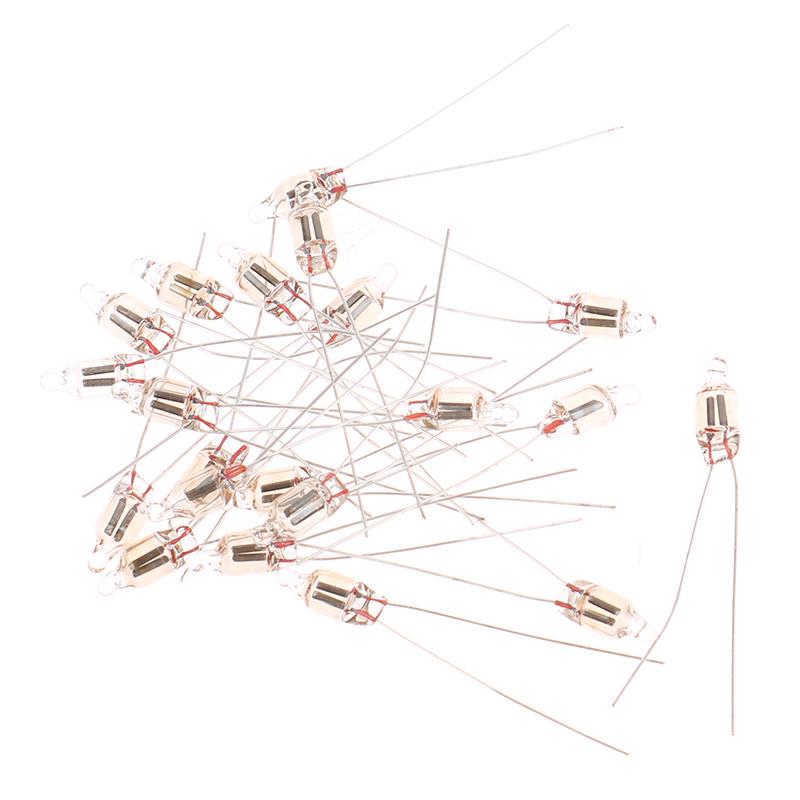 20 ks neonový indikátor světlo červené cedule 5 mm žhavení neonové lampy 5 x 13 mm žárovky 220 V