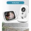 3.2 Inch Wireless Video Baby Monitor With Lullabies Auto Night Vision Two Way Intercom Temperature Monitoring Babysitter