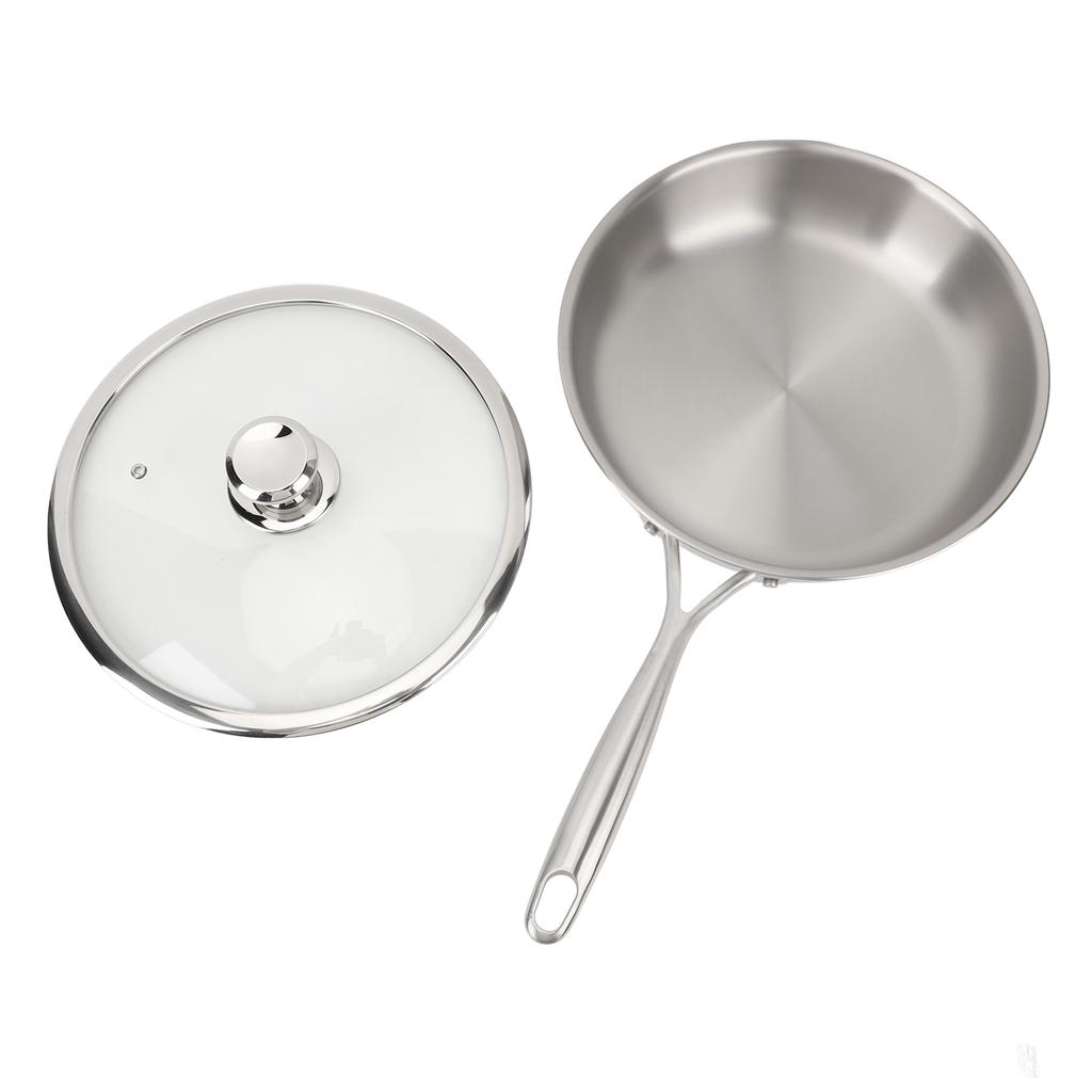 Bratpfanne Edelstahllegierung Aluminium Stick Resistant Mehrzweck Metall Pfanne Kochen