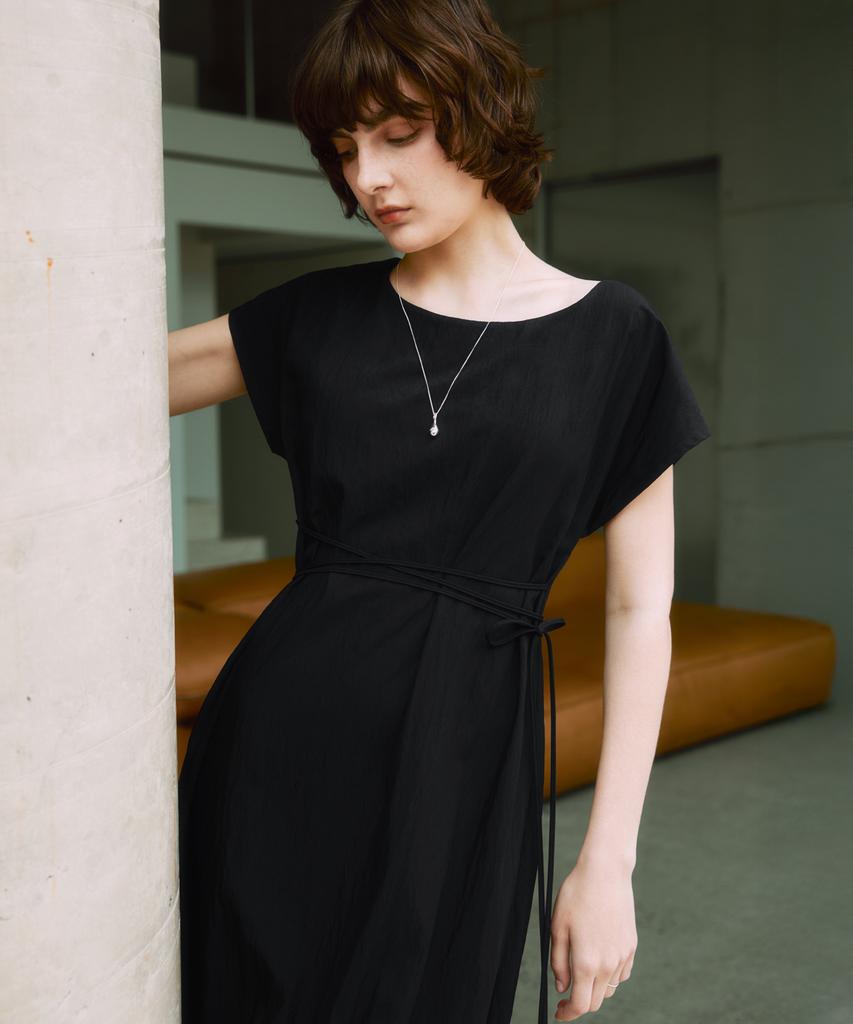 Zero Street [3 Colors] Le Zero Cap Sleeve Ribbon Dress