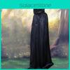 Halloween Cloak Cosplay Grim Reaper Vampire Witch Wizard Robe Party Adult Children Hooded Black Cloak Cape