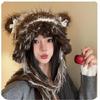 Fashionable Winter Hat Casual Ear Flap Hat Thermals Earflap Hat Cartoon Pattern for Everyday Use and Outdoor Fun