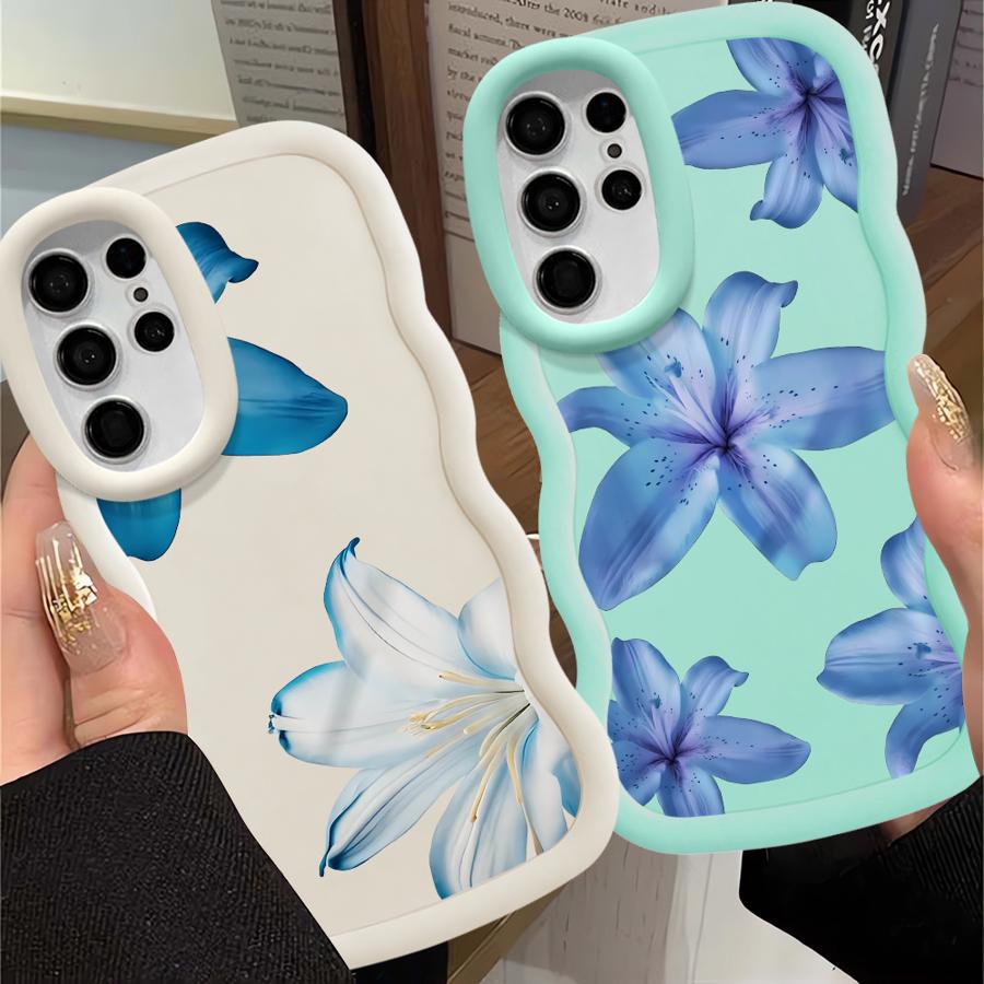 Cartoon Flower Pattern Case for Samsung Galaxy S20 FE S21 A26 S23 Plus S22 Ultra S24 A25 S25 Soft Phone Cover A54 A24 A34 A35