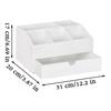 Coffee Counter Organizer Wooden Sugar Basket Multipurpose Desk Coffee Counter Organizer With Drawer For Dorm Studio Breakroom