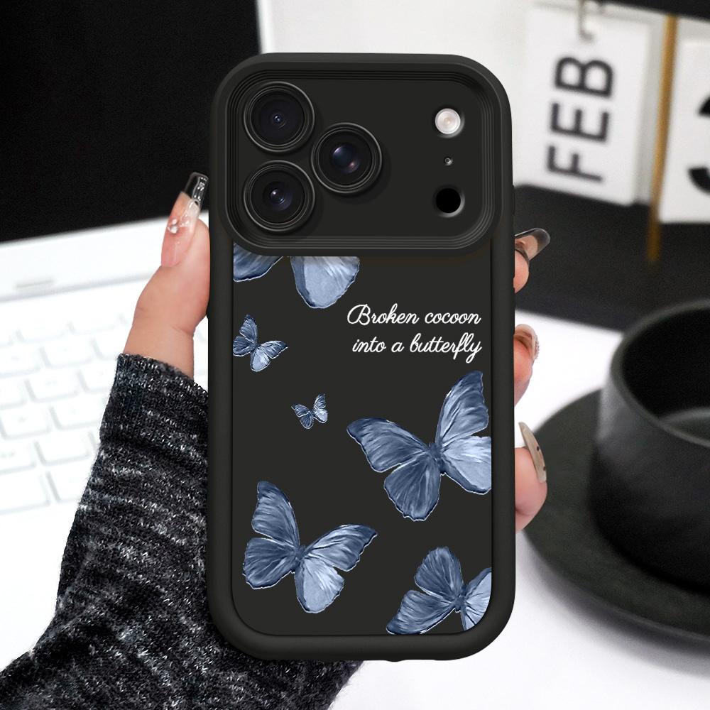 Flying Butterflies Phone Case For IPhone 17 Air 16 16E 15 14 Plus Pro Max Staircase Soft Cover