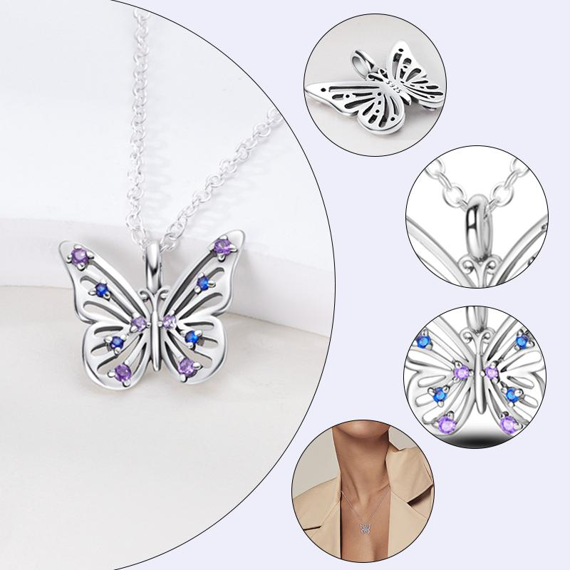 925 Silver Necklaces Heart Simple Irregular Trendy Simple Necklaces for Women Gift Party Jewelry Gift