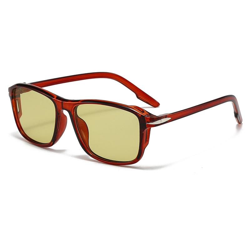Midnite Star Ins Popular Fashion Square Rivets Men Sun Glasses Vintage Punk Gradient Women Trending Dark Green Sun Glasses Uv400