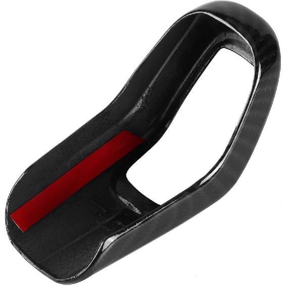 

ARAMOX Car Gear Shift Knob Cover Trim Carbon Fiber for Sport 2014-2017