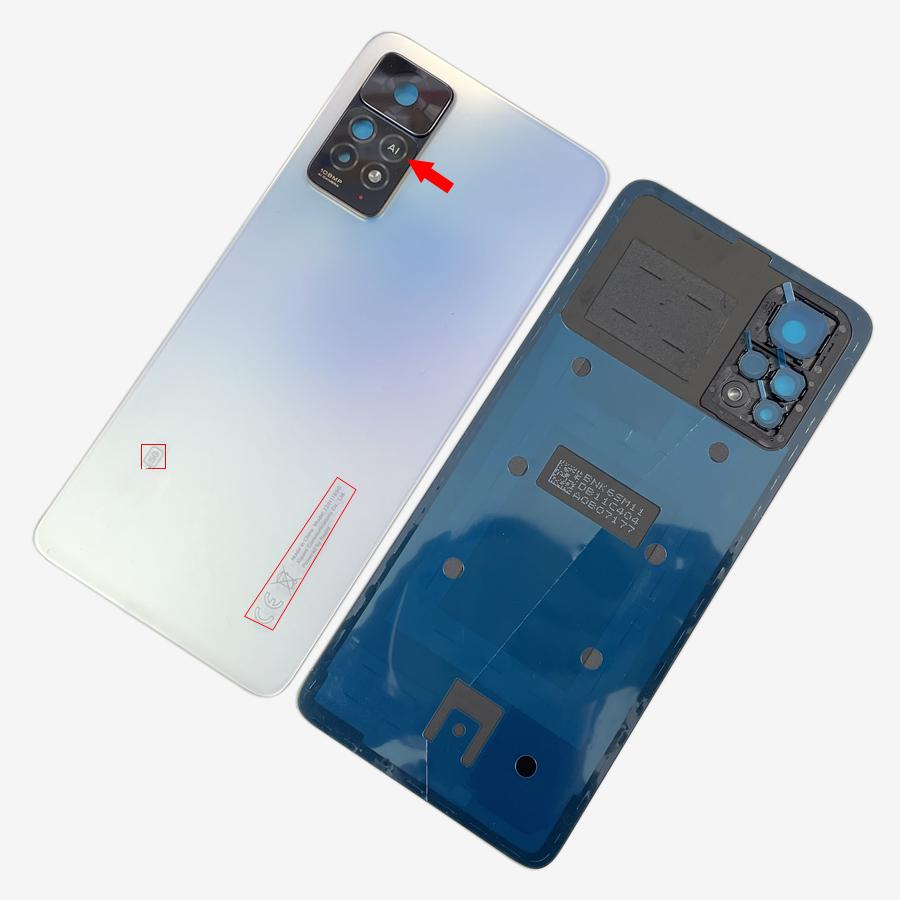 Pentru Xiaomi Redmi Note 11 Pro 5G / 11E Pro Capac baterie Ușă Carcasă din sticlă din spate Înlocuire cadrul lentilei camerei din spate