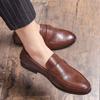 Hairstylist Small Leather Shoes British Size Casual Shoes Summer Breathable Lazy Beanie Shoes